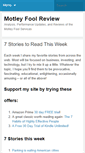 Mobile Screenshot of motleyfoolreview.com